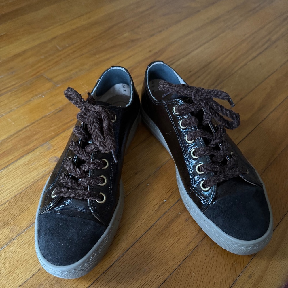 Paul Green Channing Sneaker Size 9  Moro Glossy Combo